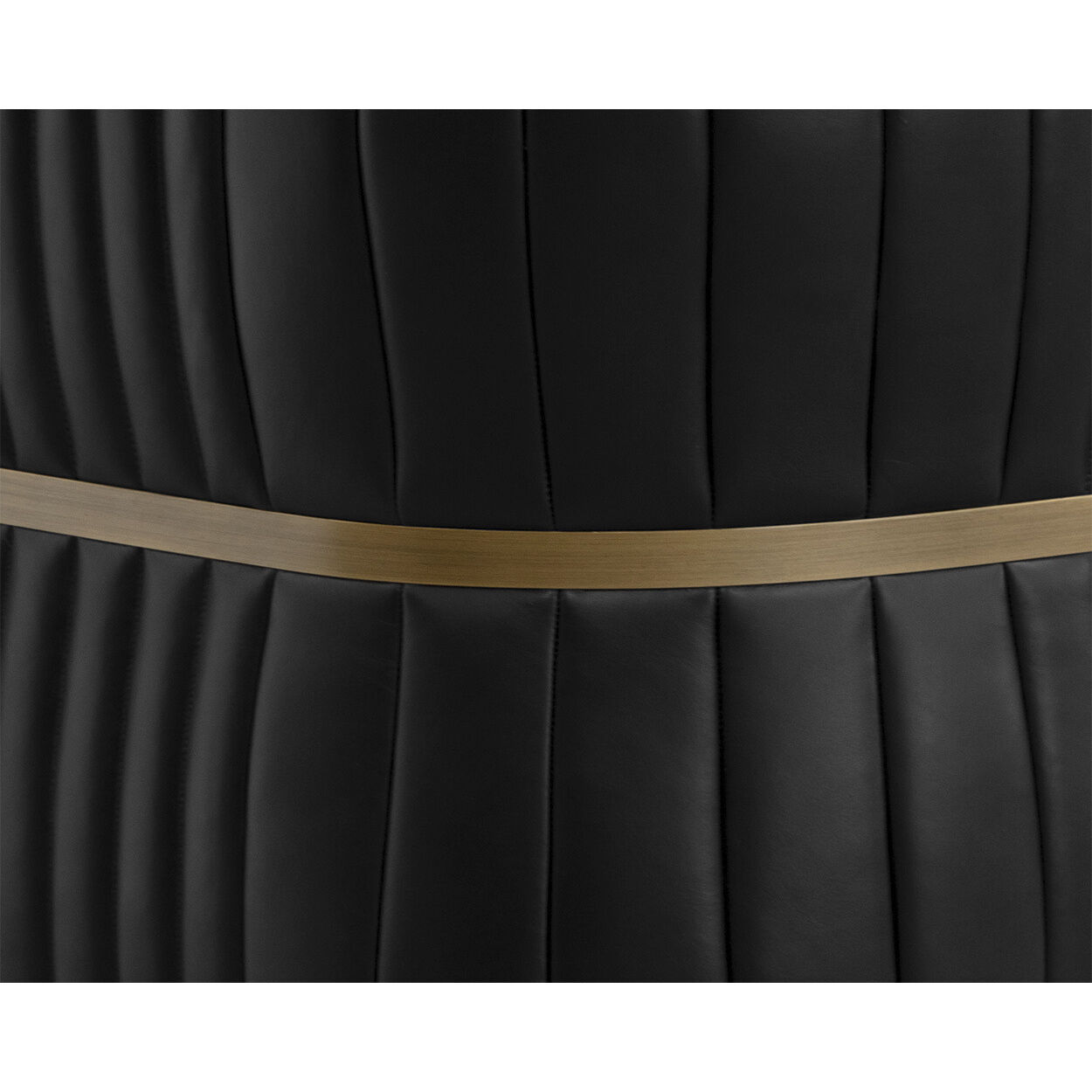 Tryor Vintage Black Night Leather Lounge Chair